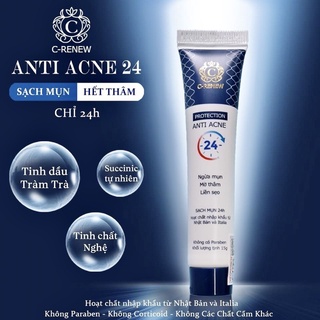 Gel chấm mụn c-renew anti acne 24 sạch mụn mờ thâm liền sẹo 24 giờ 15gr