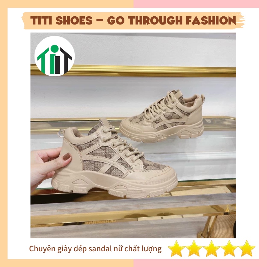 Giày thể thao nữ TITI 💥 CỰC ĐẸP 💥 giày sneaker độn đế 5cm cực êm tôn dáng và chiều cao của các bạn nữ