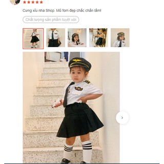 [ SIZE NGƯỜI LỚN] Mũ phi công cơ trưởng