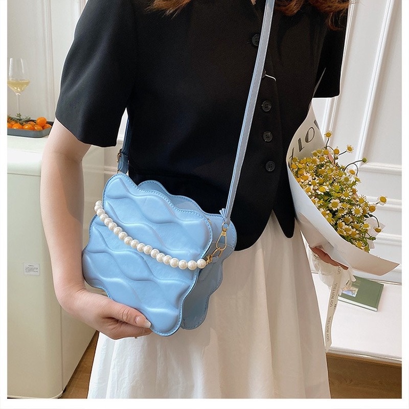 Túi Đeo Chéo Hình Vuông Nhỏ Màu Trơn Phong Cách Hàn Quốc Mới 2022 NB00379