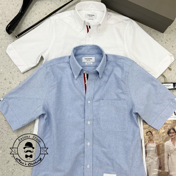 Sơ mi Thom Browne Cộc Tay Viền Trong