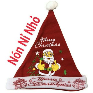 Mũ nón noel nỉ ( Nhỏ)