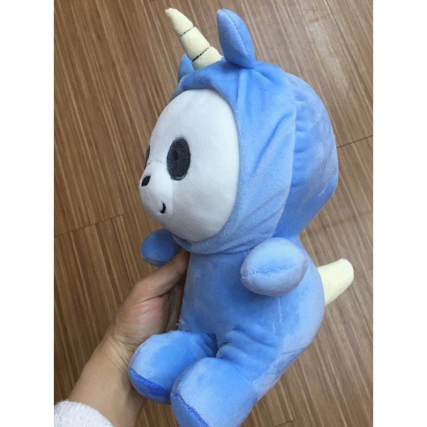 gấu bông ba anh em gấu uống nước G2B13 gấu bông bare bear cosplay mặc áo thú 20cm