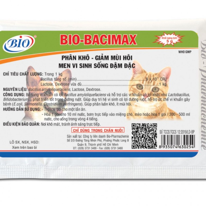 Men tiêu hóa cho chó mèo Biotic 5g Men hỗ trợ đường tiêu hóa - Titipets