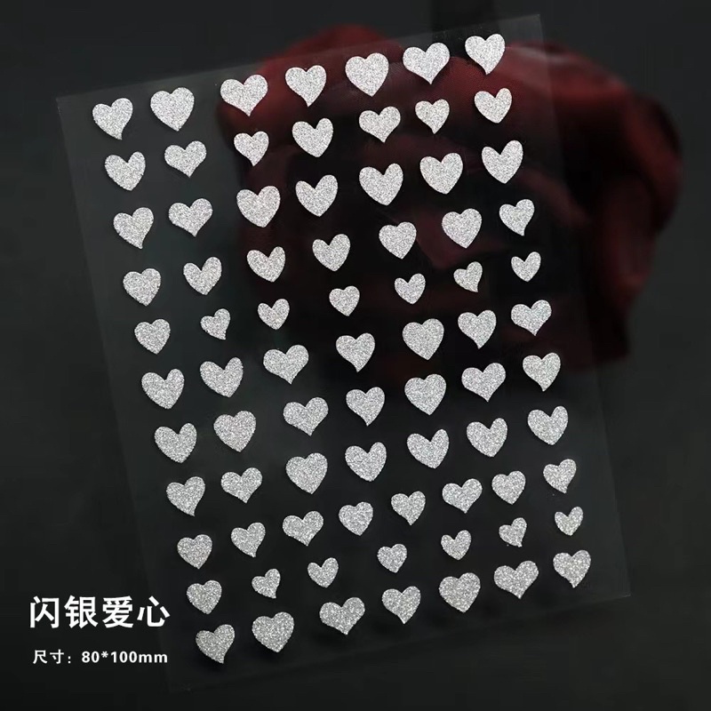 Stick flash phát sáng hình sao , tim, buom hình dán nail sticker hot