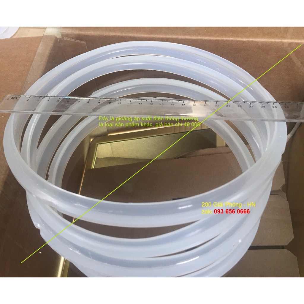 Bộ gioăng vung gioăng phụ nồi áp suất điện đa năng Sunhouse Siêu dầy - doong nồi áp suất Sunhouse, Panasonic 24cm 5l 6l