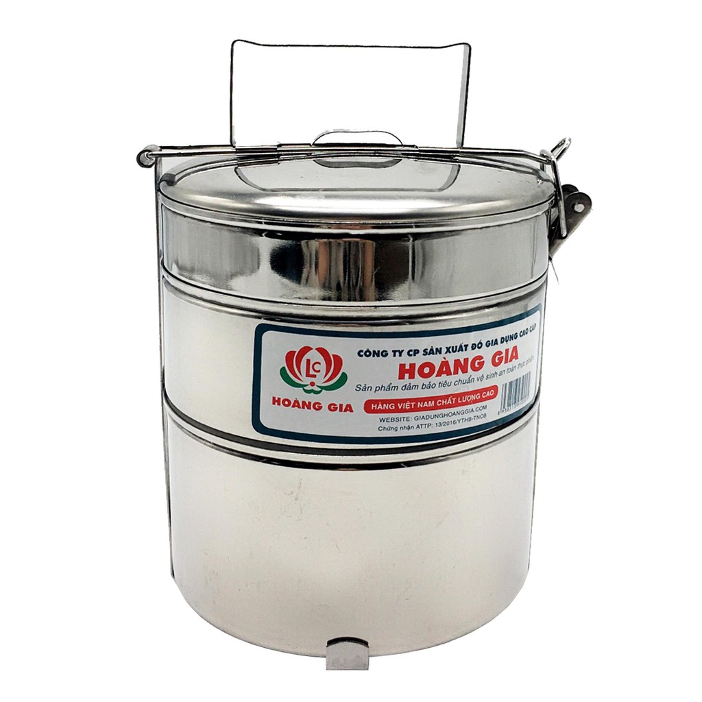Cặp lồng giữ nhiệt inox 3 ngăn cho dân văn phòng HG