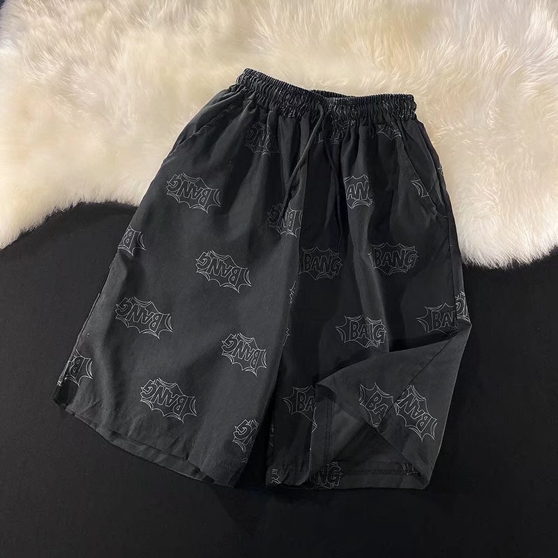 Quần short thể thao dáng rộng in chữ thời trang mùa hè mới dễ phối đồ cho cặp đôi M-2XL