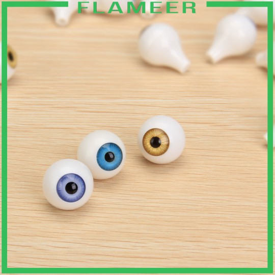 Bộ 8 Mắt Nhựa Acrylic 14mm Nhiều Màu Sắc Dùng Làm Mắt Búp Bê DIY