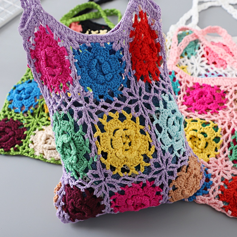 Túi Xách Đan Len Phong Cách Đồng Quê Thời Trang Cho Nữ