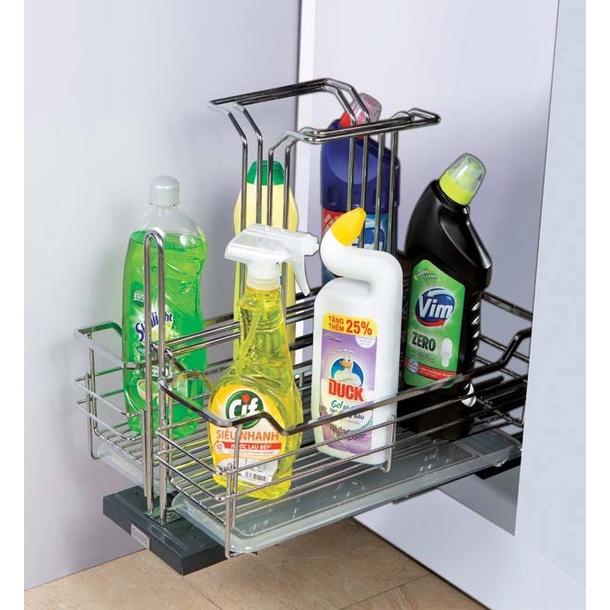 GARIS - Giá để chất tẩy rửa, nan vuông , bề mặt điện hóa/mạ chrome MU02 GU02
