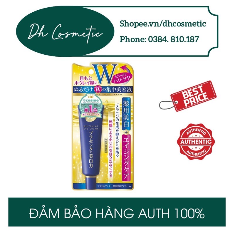 ( CÓ SẴN CHÍNH HÃNG) KEM Giảm THÂM MẮT, CHỐNG NHĂN MẮT MEISHOKU WHITENING EYE CREAM Nhật Bản