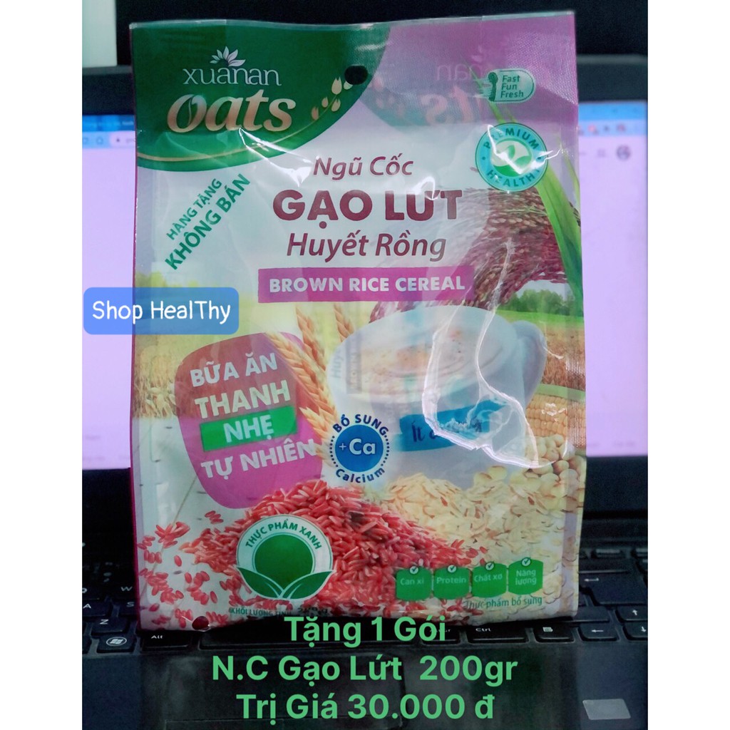 Yến Mạch Xuân An Nguyên Chất Ăn Liền Hộp 400gr - [Tặng Hàng KM Đính Kèm]