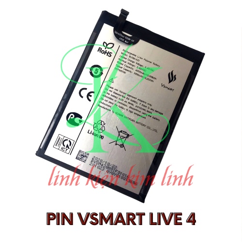 Pin zin vsmart live 4