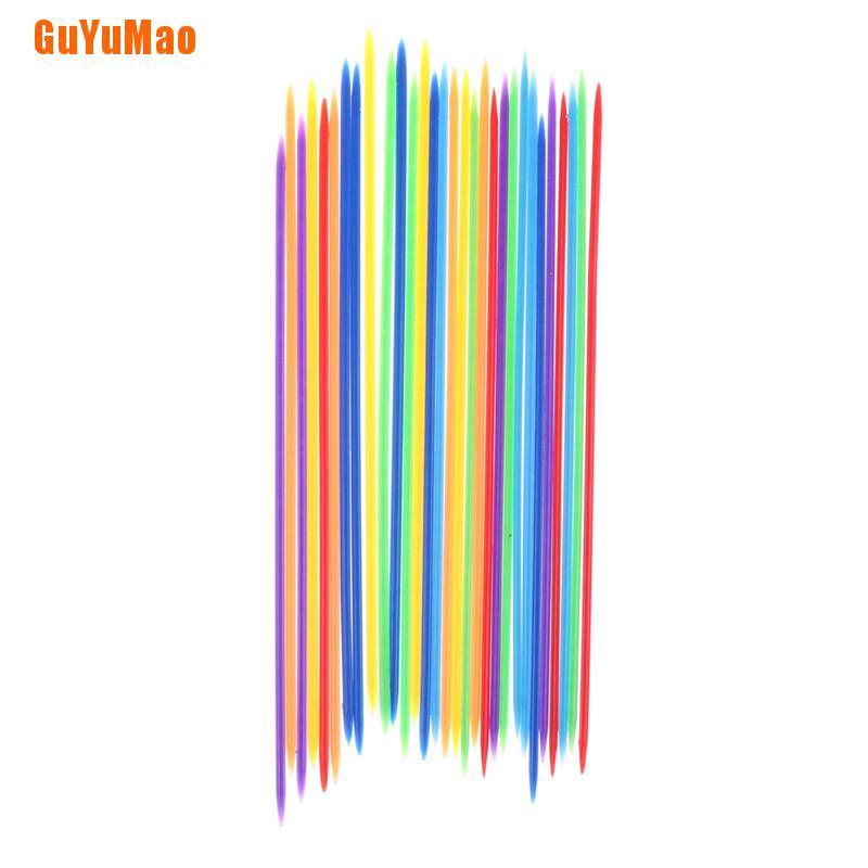 [GUYU] 30 Cái / bộ Bộ Gậy Nhặt Bằng Nhựa Cổ Điển Trò Chơi Truyền Thống HOO