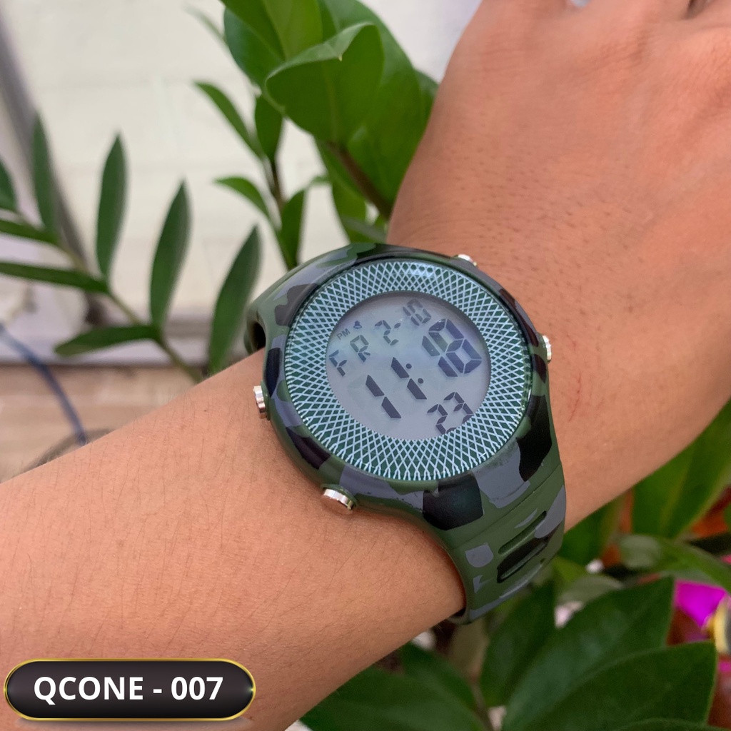 Đồng hồ điện tử nam nữ chống nước Qcone 007 chống nước 30m đầy đủ chức năng