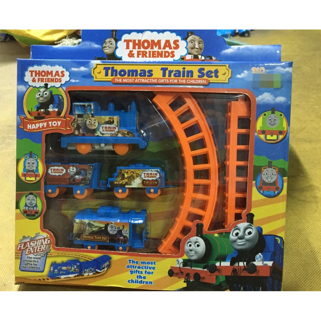 ⚡️SIÊU RẺ⚡️  Đường ray tàu hoả thomas 3 toa mini, đồ chơi trẻ em, TẶNG KÈM PIN