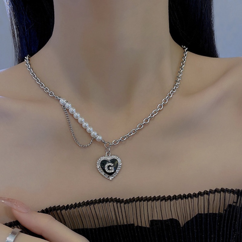 Vòng cổ Mặt Chữ love Đính Đá Sang Trọng Phong Cách Âu Mỹ