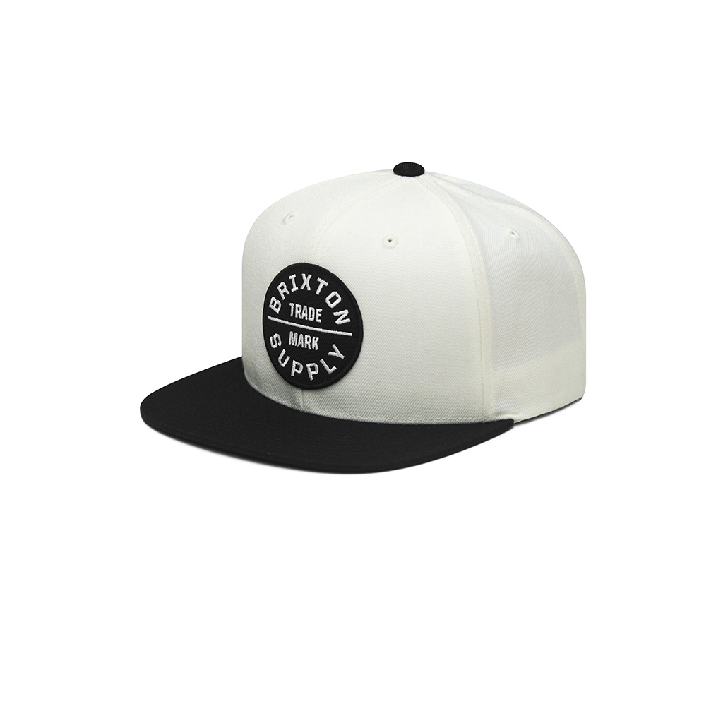 Nón Snapback Brixton Trắng Đen