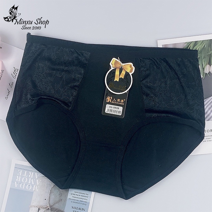 Quần lót trung niên, quần lót lưng cao thời trang - cotton cạp vừa ôm bụng mềm mát