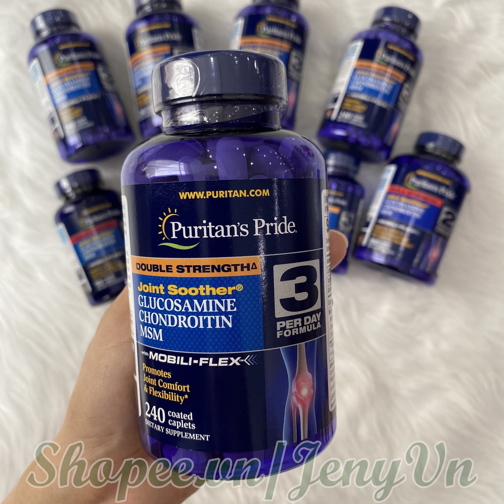 Viên Uống Hỗ Trợ Xương Khớp Glucosamine Chondroitin MSM Puritan's Pride