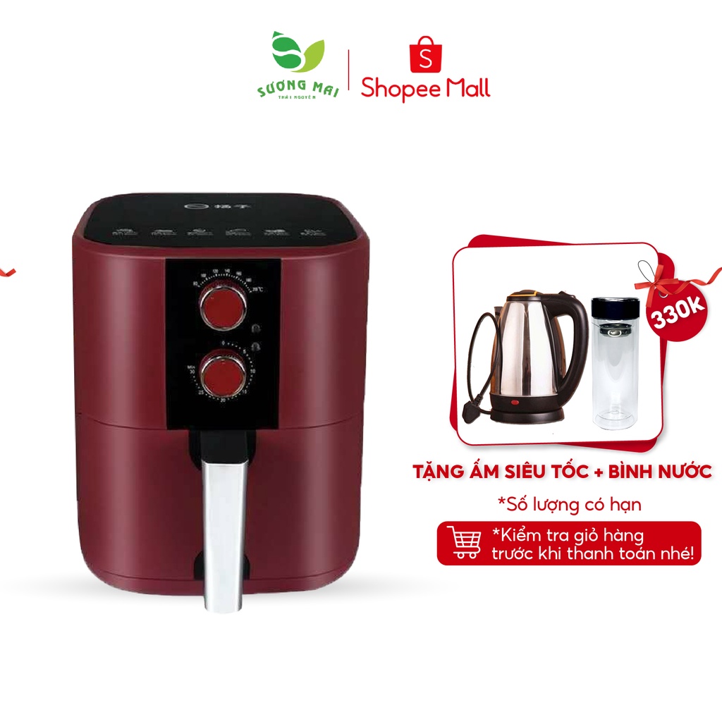 Nồi Chiên Không Dầu 5L-1350W SƯƠNG MAI Sản Phẩm Chính Hãng Bảo Hành 12 Tháng, 1 Đổi 1 Trong 30 Ngày SM00240