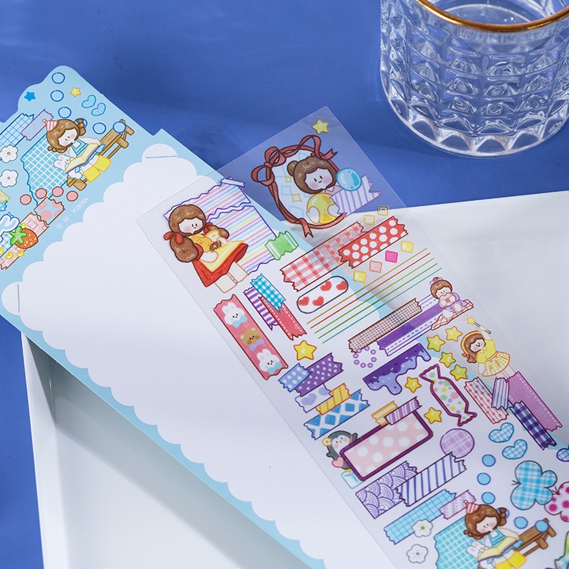 Miếng Dán Họa Tiết Hoạt Hình Trang Trí Thủ Công 4 Kiểu Độc Đáo