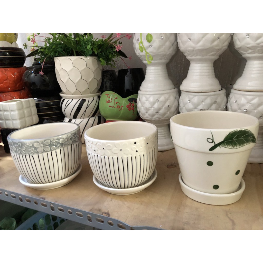CHẬU SỨ ĐĨA XINH 02