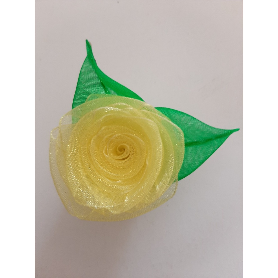 (SALE) Set 14 hoa hồng voan 4cm (H55)