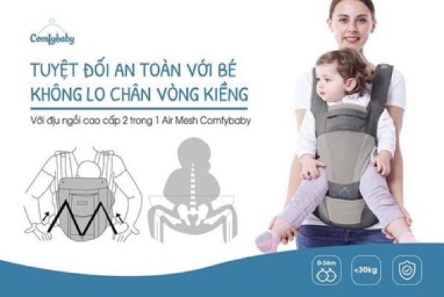 Thanh lý ĐỊU NGỒI 4 TƯ THẾ COMFY BABY