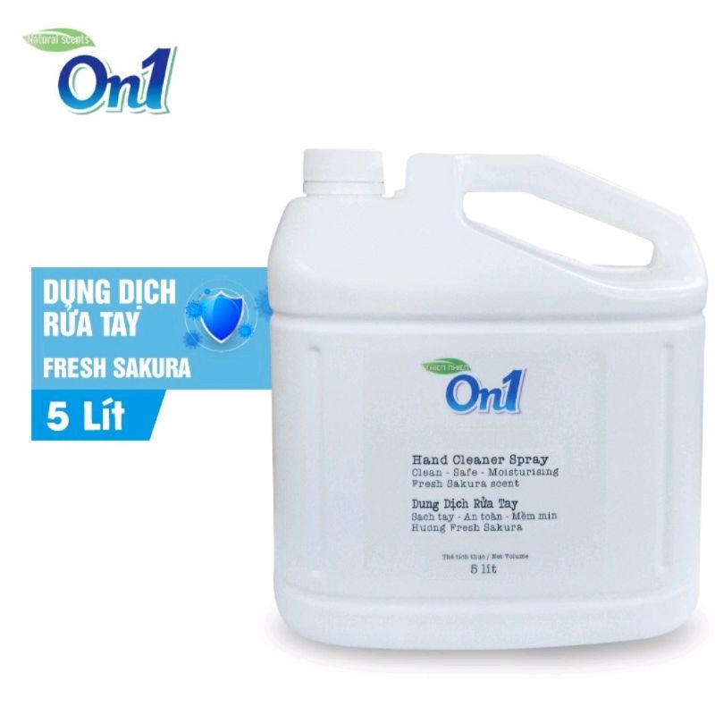 Dung Dịch Rửa Tay Khô On1 Hương Fresh Sakura 5 Lít