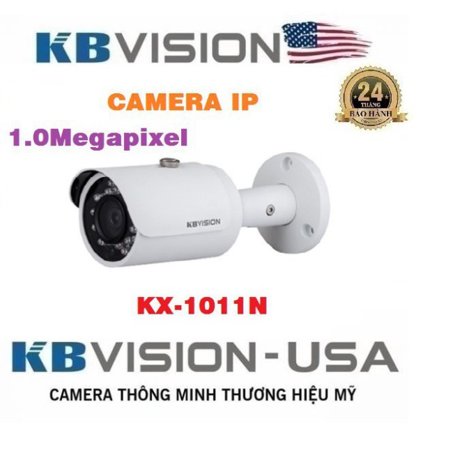 {Giá HỦY DIỆT} Camera IP hồng ngoại 1.0 Megapixel KBVISION KX-1011N - Bảo hành chính hãng 2 năm