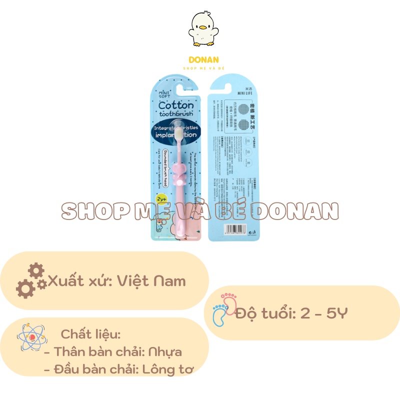 Bàn Chải Cho Bé🥑Shop Mẹ Và Bé Donan🥑 Bàn Chải Lông Tơ Siêu Mềm Cho Bé