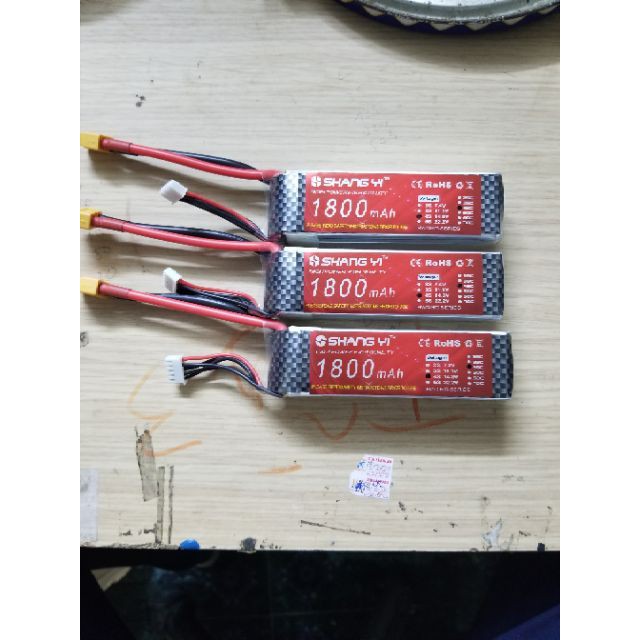 Pin Lipo ShangYi 2s, 3s, 4s 2200 mAh 45C - XT60 may bay