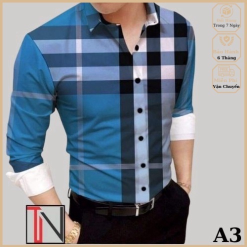 ÁO SƠ MI NAM tay dài BIGSIZE họa tiết Vn_fashion