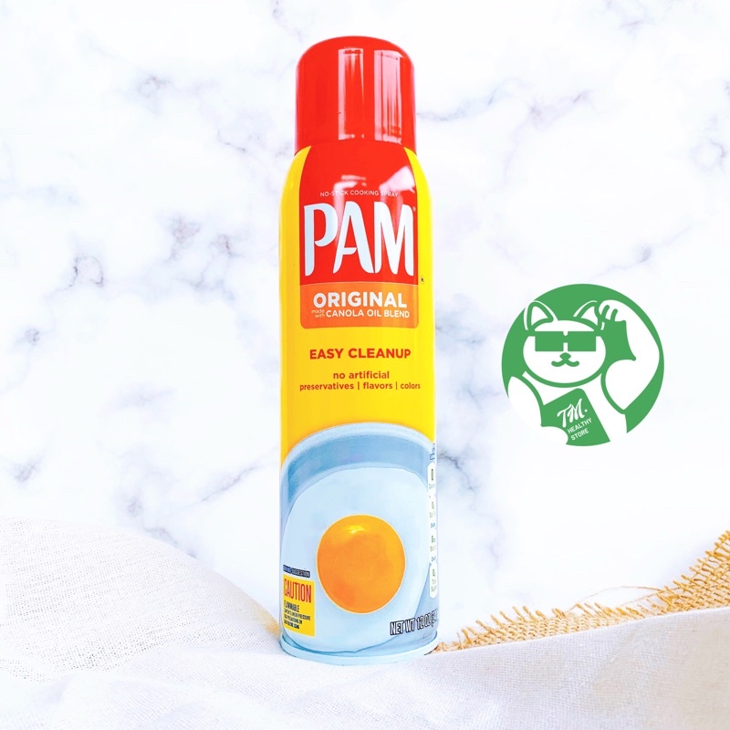 Dầu xịt ăn kiêng PAM 0 CALO 12oz ~1200 lần xịt (eatclean, keto,gymer,ăn kiêng …)