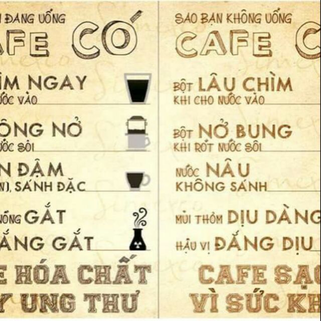 Cà phê nguyên chất
