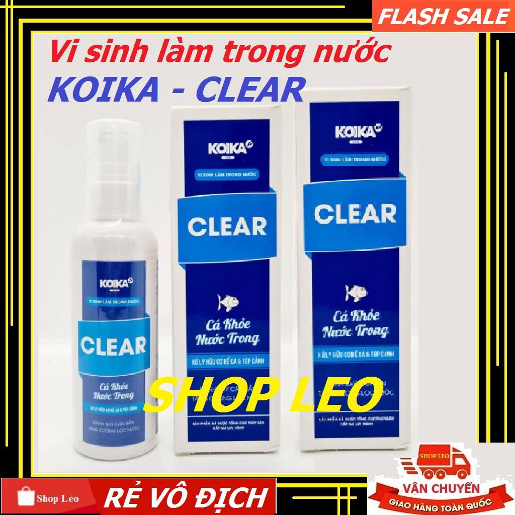 VI SINH KOIKA - VI SINH TIÊU HOÁ - KHỬ ĐỘC - TĂNG GIẢM PH CHUYÊN HỒ CÁ CẢNH - TÉP CẢNH - BỂ THỦY SINH - HỒ CÁ CẢNH