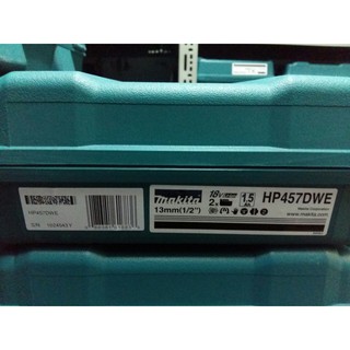 Máy khoan búa, vặn vít dùng pin makita hp457dwe