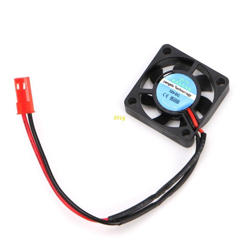 btsg DC 5V/12V 30*30*7mm Small 2Pin Brushless 2-Wire 3007S Axial Cooler Cooling Fan