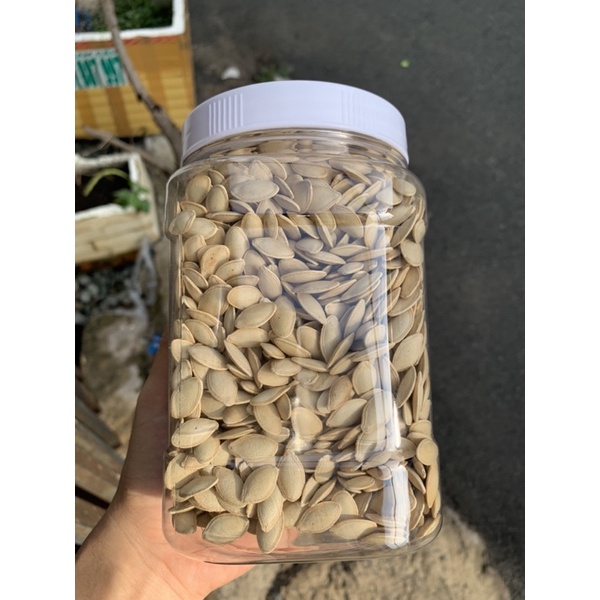 Hạt bí rang Hùng Kí đều đẹp không lép hũ 500gr