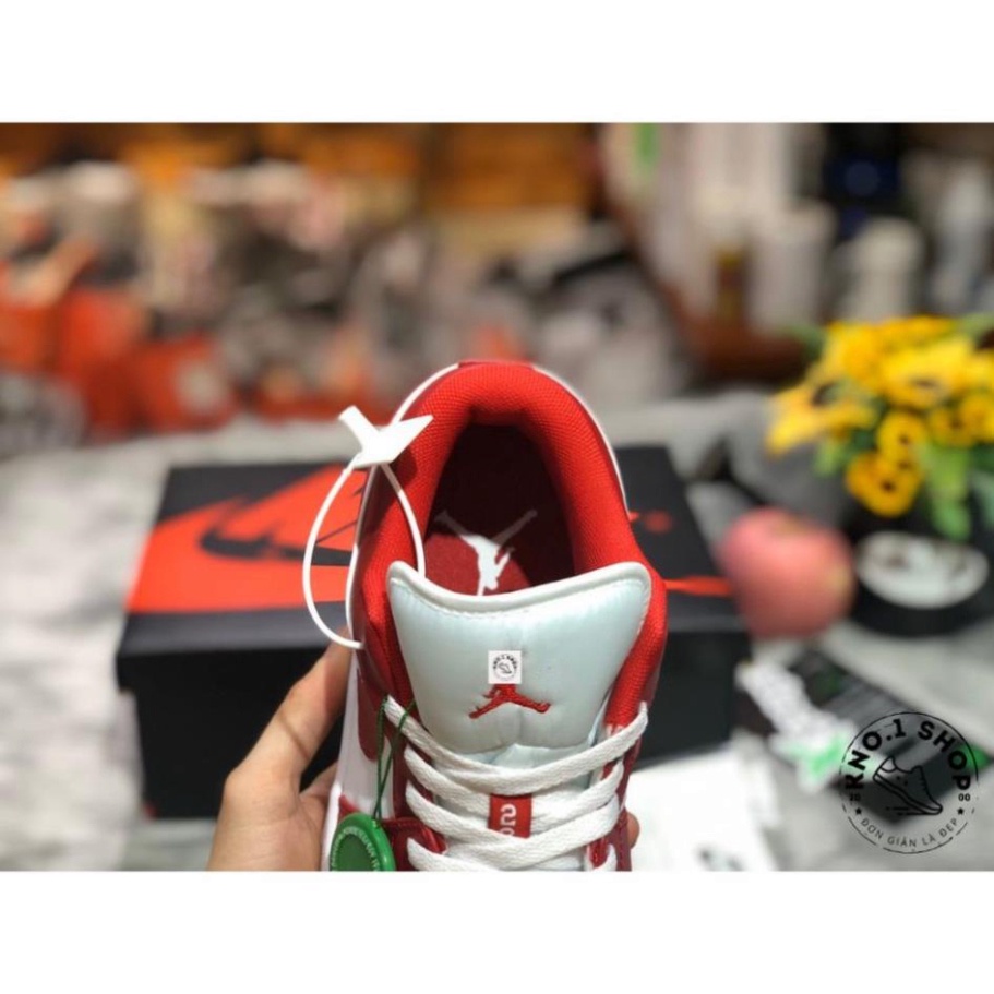 [ Full Box + Bill ] Giày Jordan Cổ Thấp Nam Nữ, Giày Sneaker JD1 Đỏ Trắng Cổ Thấp Thời Trang Cao Cấp Hottrend 2022 | BigBuy360 - bigbuy360.vn