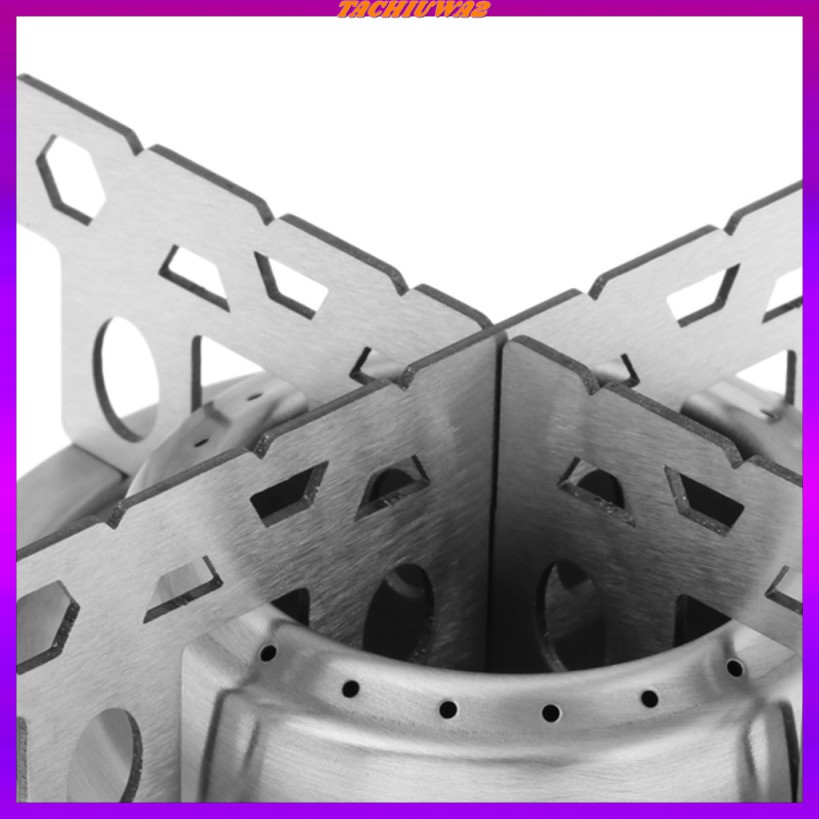 Bếp Cồn Tachiuwa2 Bằng Thép Không Gỉ Gọn Nhẹ Kèm Giá Đỡ Tiện Dụng Mang Theo Du Lịch Cắm Trại