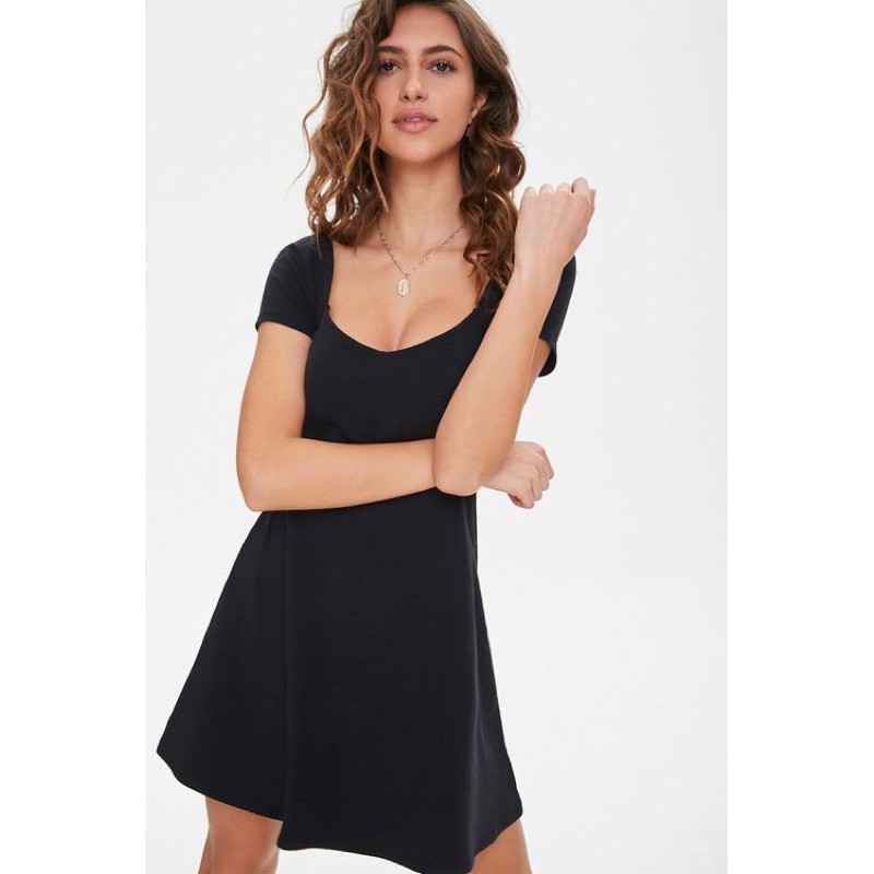 Váy đầm thun Smocked Back Skater Dress F21 VNXK