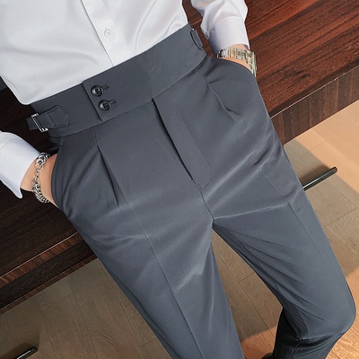 Quần âu cạp cao nam RIO dáng baggy, chất liệu vải lạnh hàn, quần âu lịch lãm, sang trọng