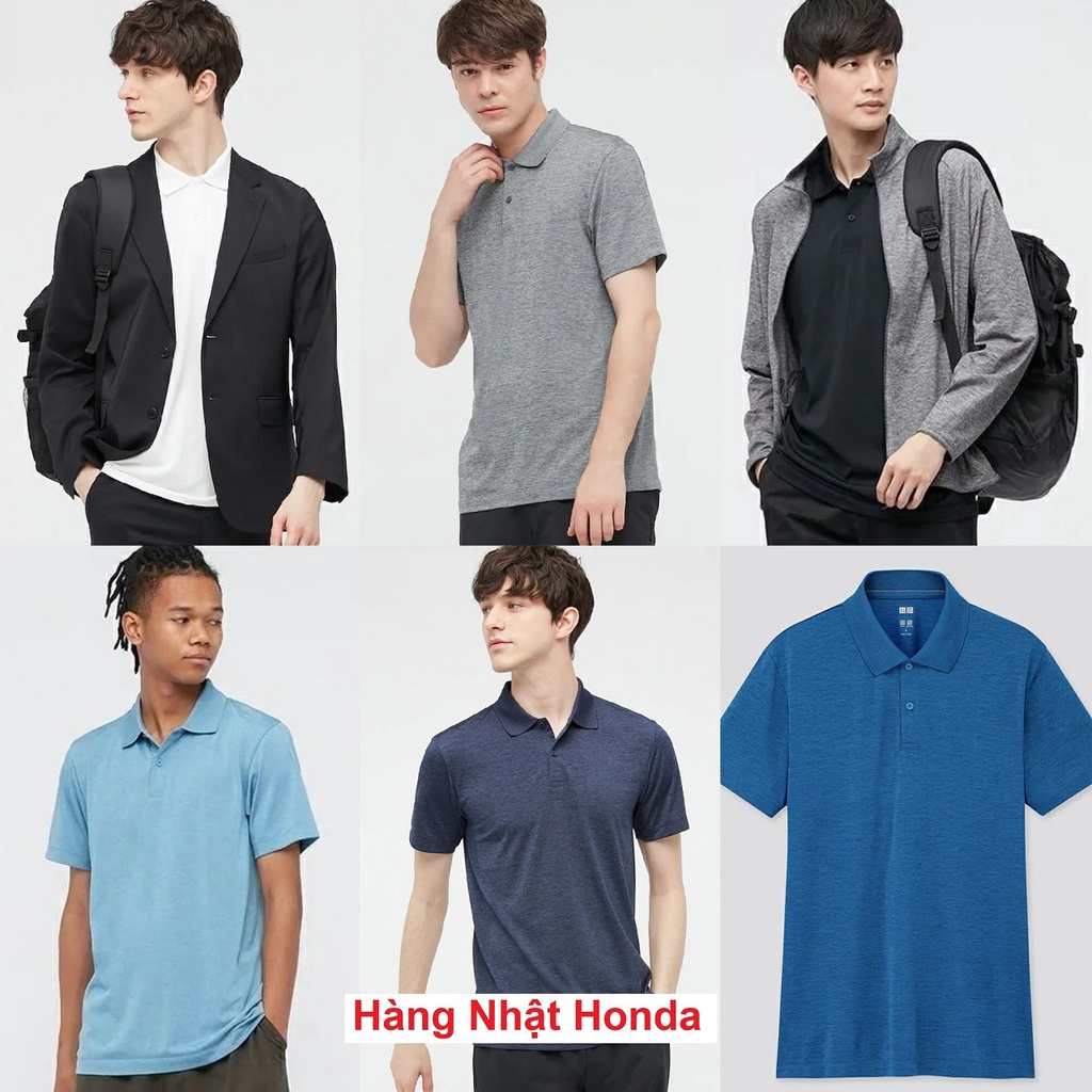 [Auth Uniqlo] Áo thun Polo tay ngắn DryEX Nam Uniqlo - Nhật Bản