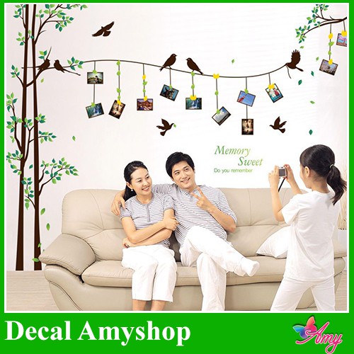 Decal dán tường Cây treo ảnh 9 - DCX042