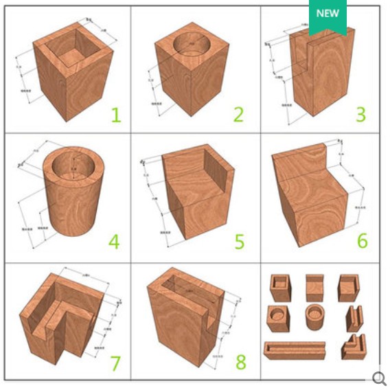 Miếng Lót Chân Tủ / Ghế Sofa Gỗ Tăng Chiều Cao Tiện Dụng