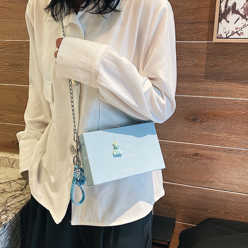 Túi Đeo Vai Hình Vuông Cỡ Nhỏ Phong Cách Hàn Quốc Dễ Thương Cho Nữ