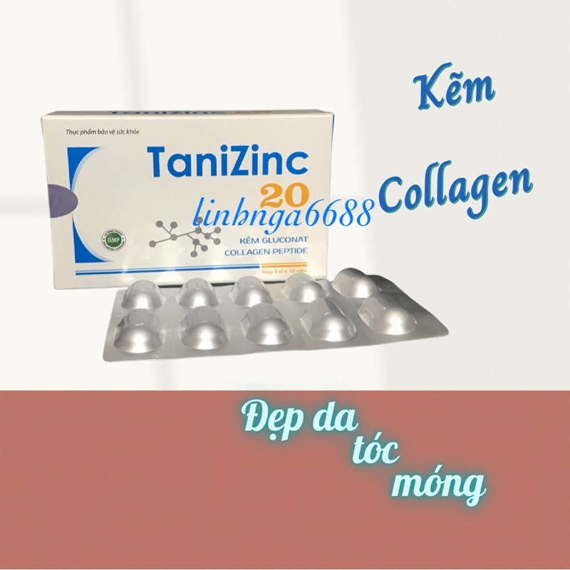 TaniZinc bổ sung Kẽm và Collagen